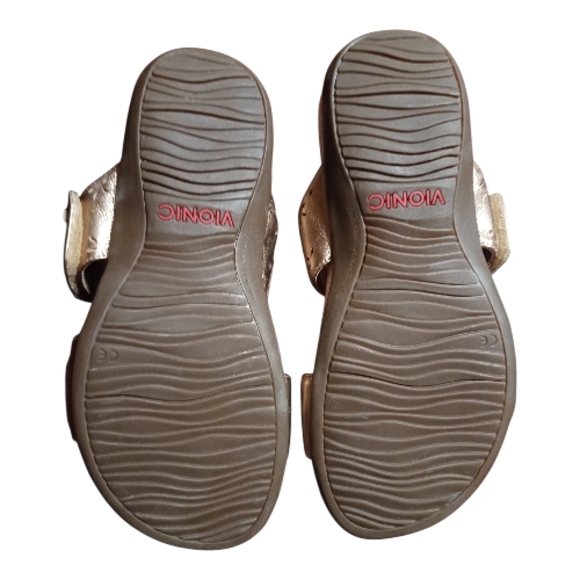 Vionic Randi Ortho Gold Sandals - Picture 3 of 9